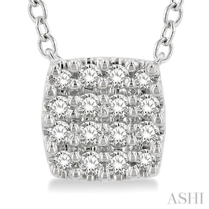 Cushion Shape Petite Diamond Fashion Pendant