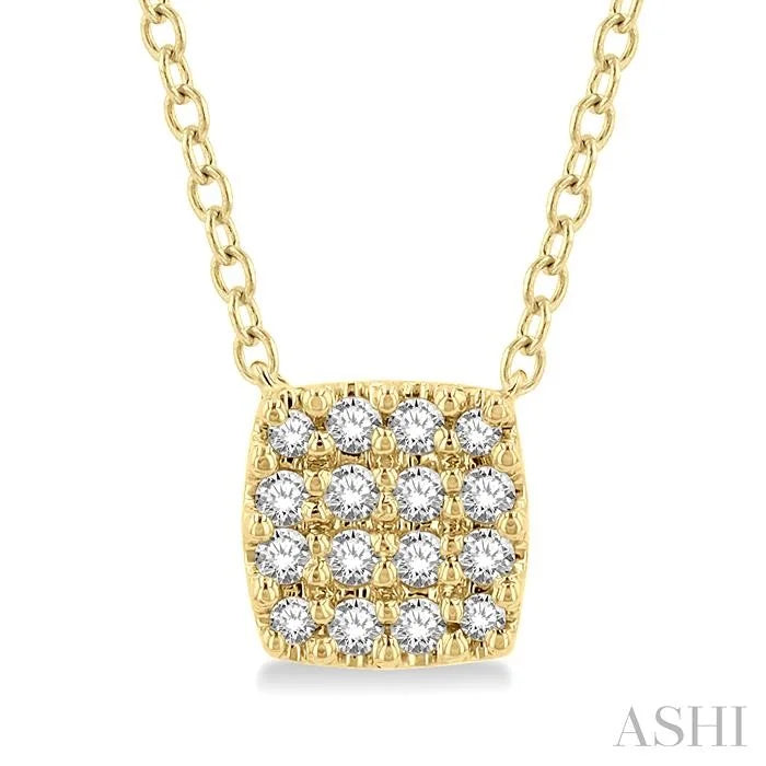 Cushion Shape Petite Diamond Fashion Pendant