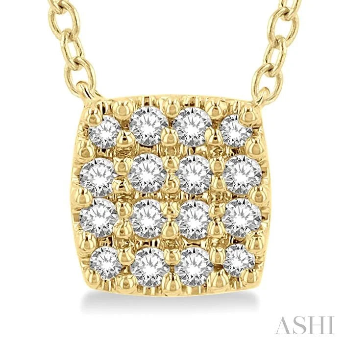 Cushion Shape Petite Diamond Fashion Pendant