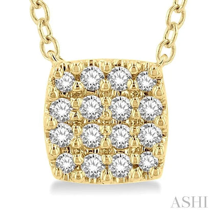 Cushion Shape Petite Diamond Fashion Pendant