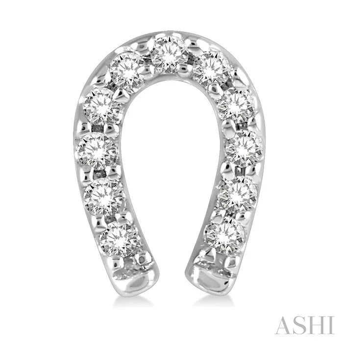 Horseshoe Petite Diamond Fashion Earrings