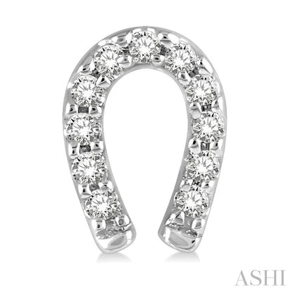Horseshoe Petite Diamond Fashion Earrings