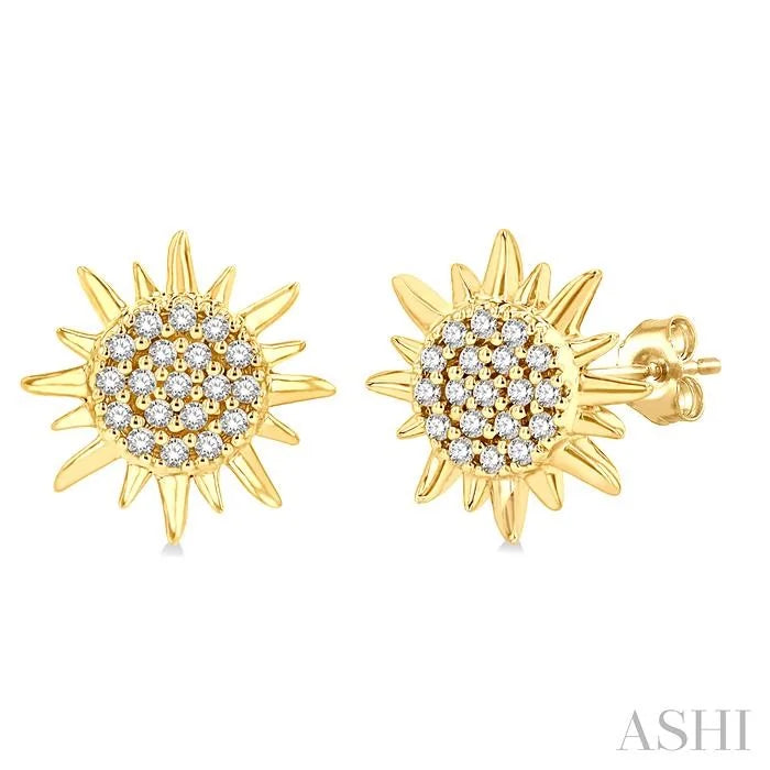 Sun Petite Diamond Fashion Earrings