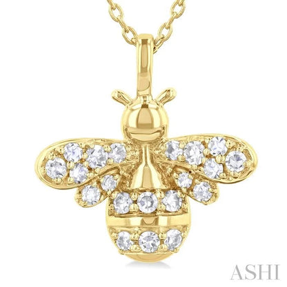 Bumble Bee Petite Diamond Fashion Pendant