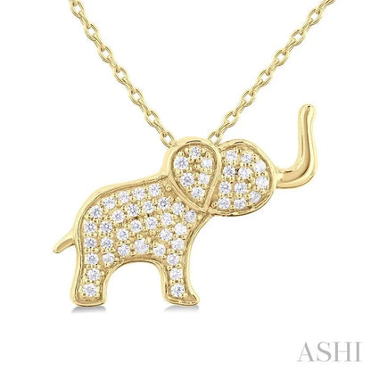 Elephant Petite Diamond Fashion Pendant