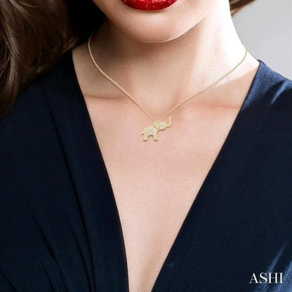 Elephant Petite Diamond Fashion Pendant