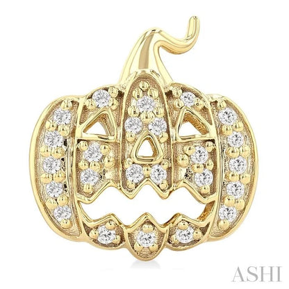 Pumpkin Petite Diamond Fashion Earrings