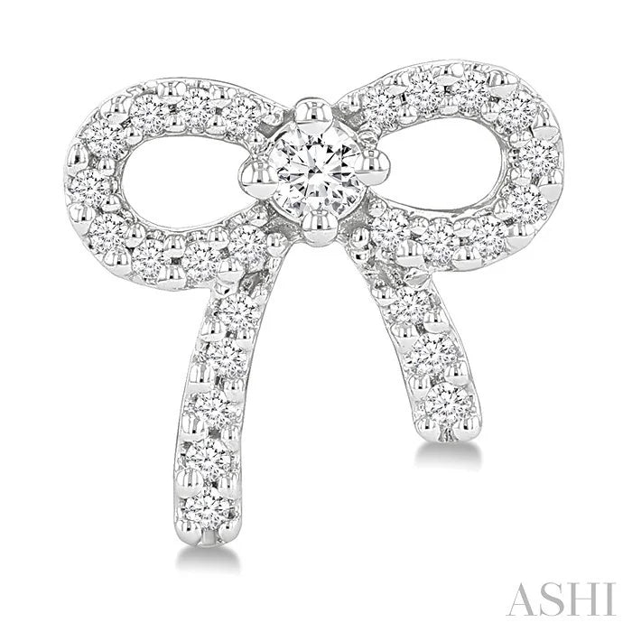 Bow Petite Diamond Fashion Earrings