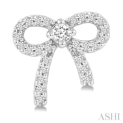 Bow Petite Diamond Fashion Earrings