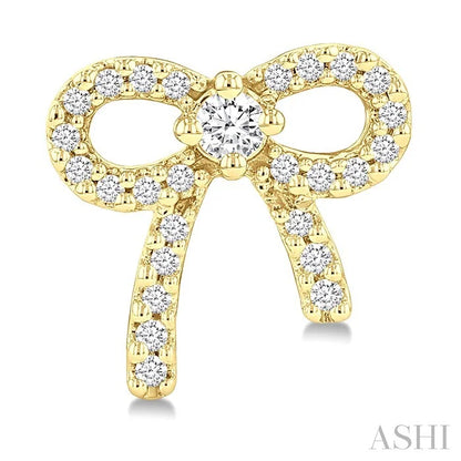Bow Petite Diamond Fashion Earrings
