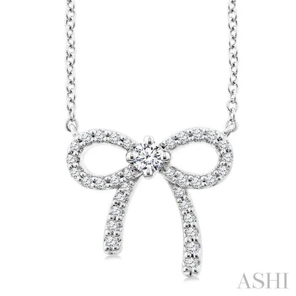 Bow Petite Diamond Fashion Pendant
