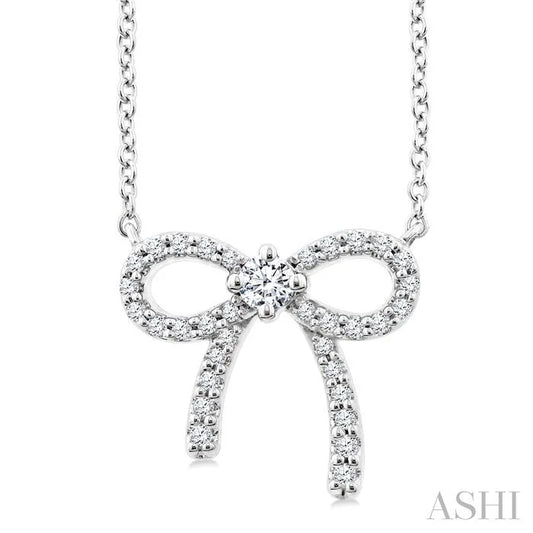 Bow Petite Diamond Fashion Pendant