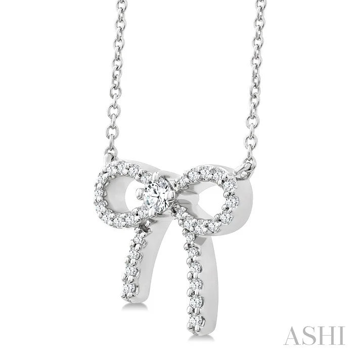 Bow Petite Diamond Fashion Pendant