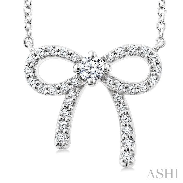 Bow Petite Diamond Fashion Pendant