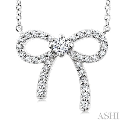 Bow Petite Diamond Fashion Pendant