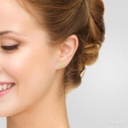 Starfish Petite Diamond Fashion Earrings