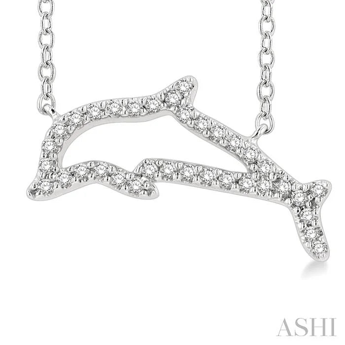 Dolphin Petite Diamond Fashion Pendant