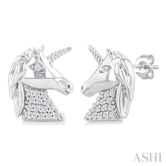 Unicorn Petite Diamond Fashion Earrings