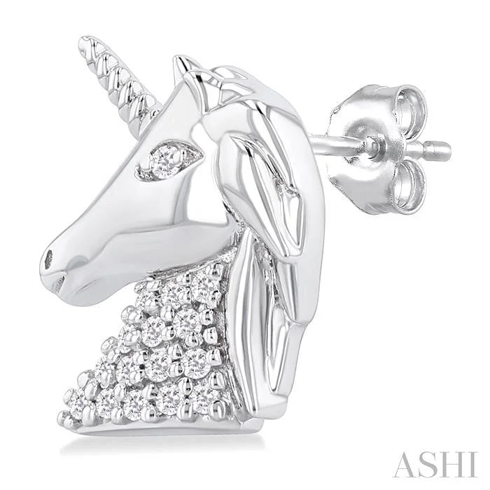 Unicorn Petite Diamond Fashion Earrings