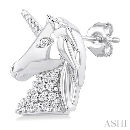 Unicorn Petite Diamond Fashion Earrings