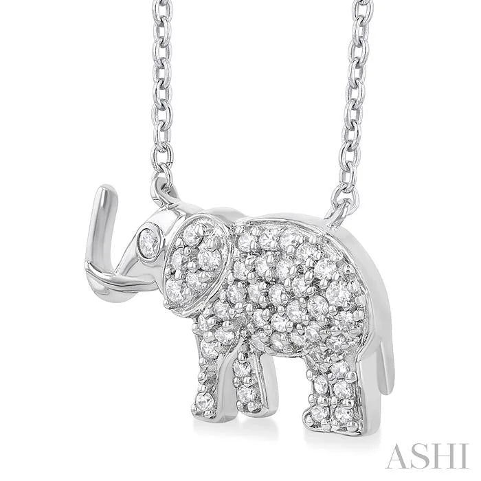 Elephant Petite Diamond Fashion Pendant