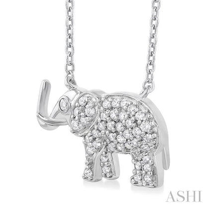 Elephant Petite Diamond Fashion Pendant