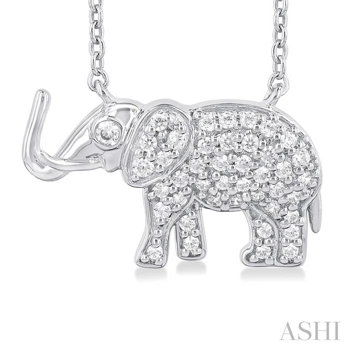Elephant Petite Diamond Fashion Pendant