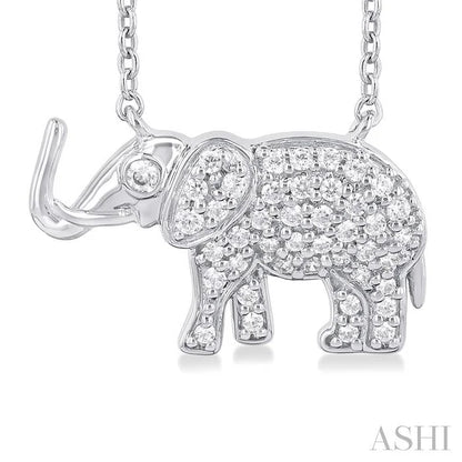 Elephant Petite Diamond Fashion Pendant