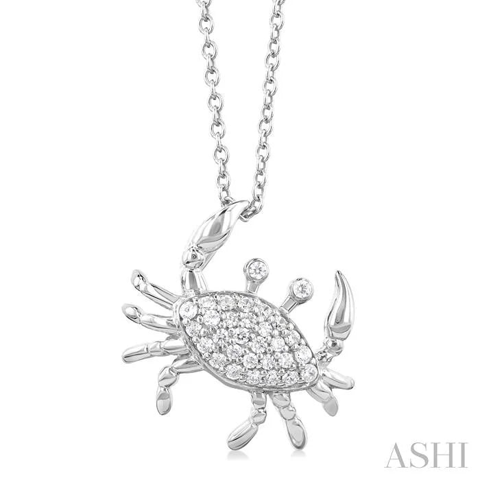 Crab Petite Diamond Fashion Pendant