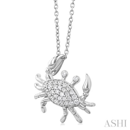 Crab Petite Diamond Fashion Pendant
