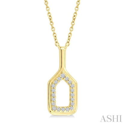 Pickleball Petite Diamond Fashion Pendant