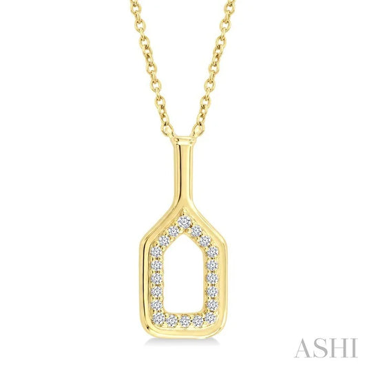 Pickleball Petite Diamond Fashion Pendant