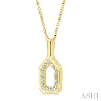 Pickleball Petite Diamond Fashion Pendant