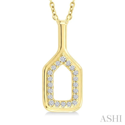 Pickleball Petite Diamond Fashion Pendant