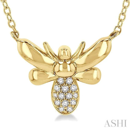 Bumble Bee Petite Diamond Fashion Pendant