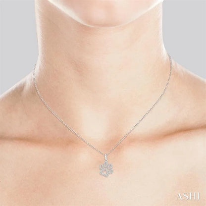Dog Paw Petite Diamond Fashion Pendant