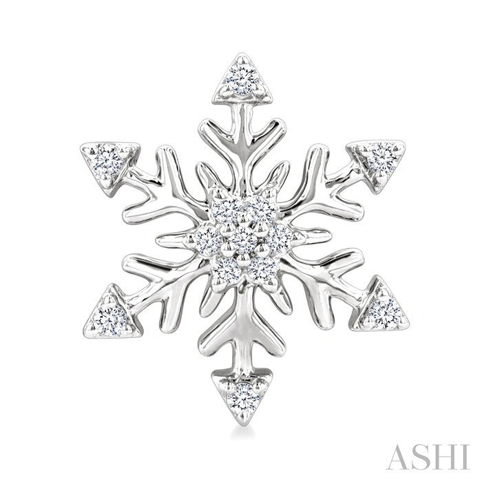 Snowflake Petite Diamond Fashion Earrings