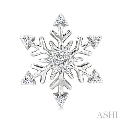 Snowflake Petite Diamond Fashion Earrings