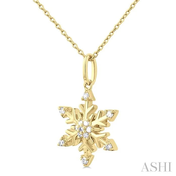 Snowflake Petite Diamond Fashion Pendant