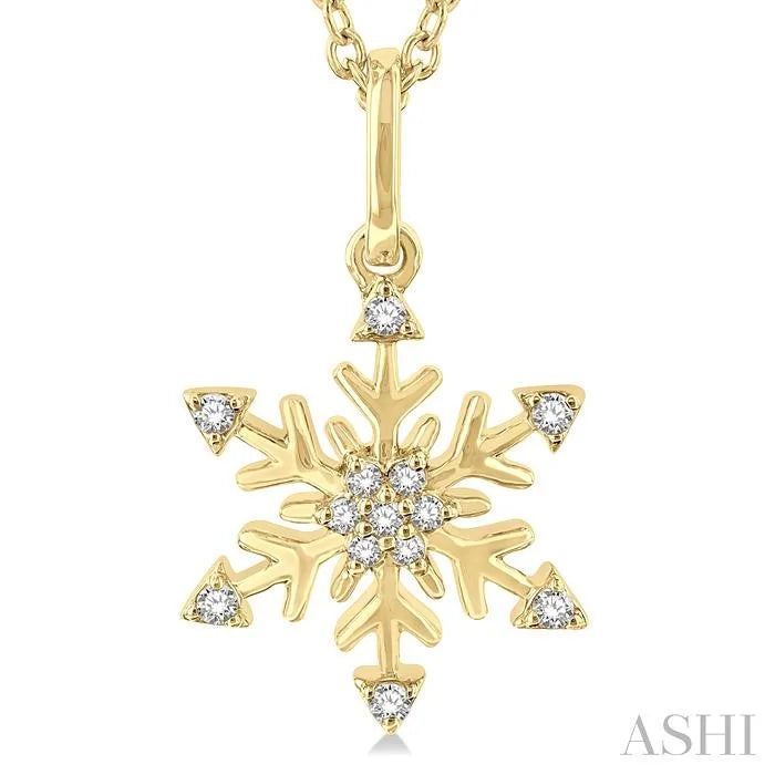 Snowflake Petite Diamond Fashion Pendant