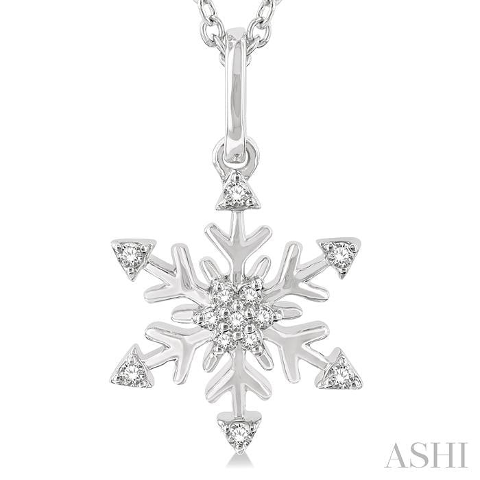 Snowflake Petite Diamond Fashion Pendant