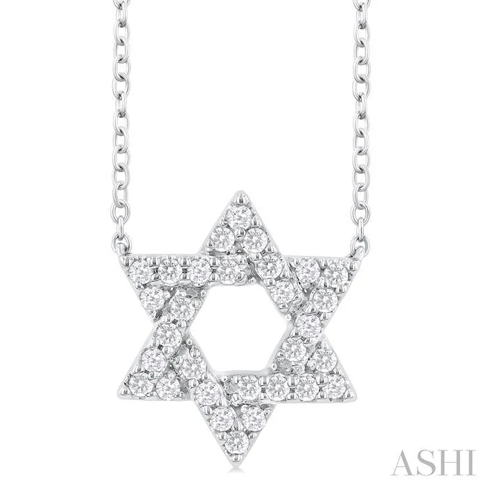 Star Of David Diamond Fashion Pendant