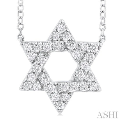 Star Of David Diamond Fashion Pendant