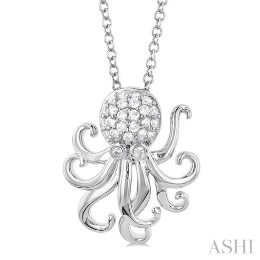Octopus Petite Diamond Fashion Pendant