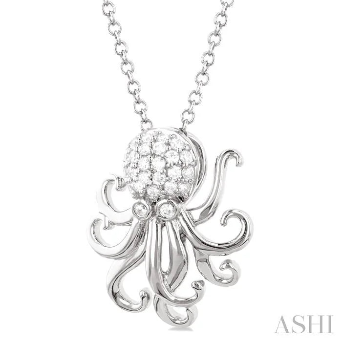 Octopus Petite Diamond Fashion Pendant