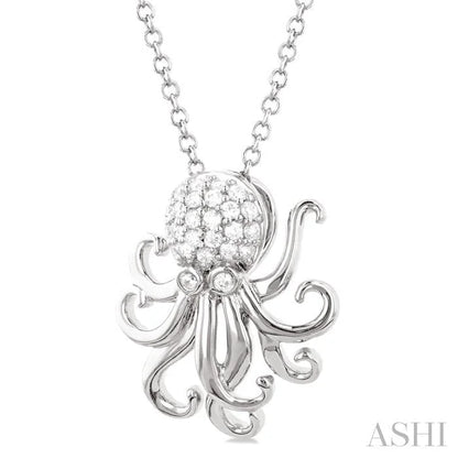 Octopus Petite Diamond Fashion Pendant