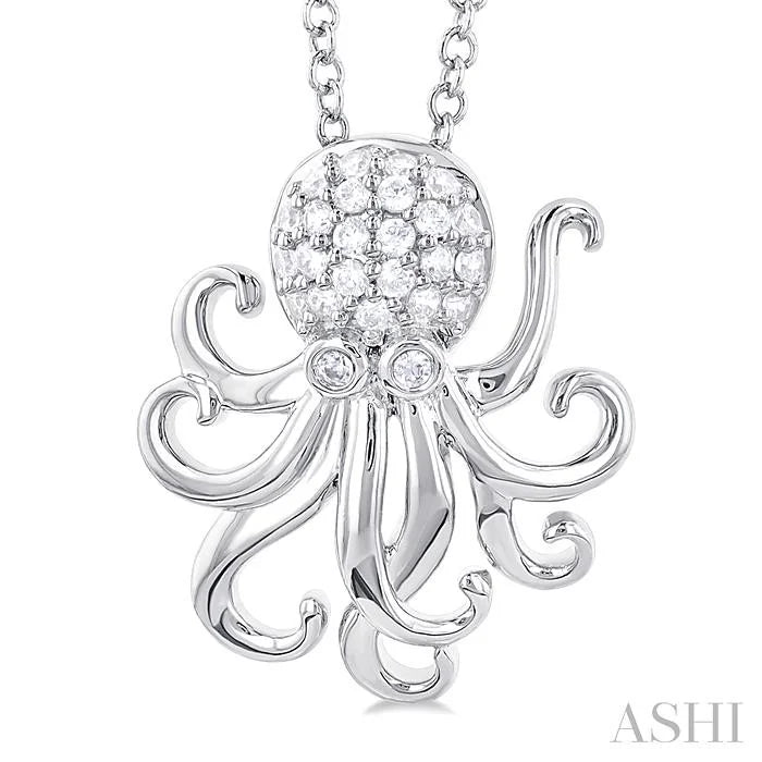 Octopus Petite Diamond Fashion Pendant
