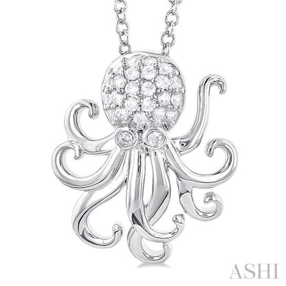 Octopus Petite Diamond Fashion Pendant