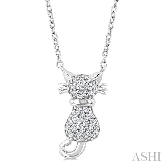 Cat Petite Diamond Fashion Pendant