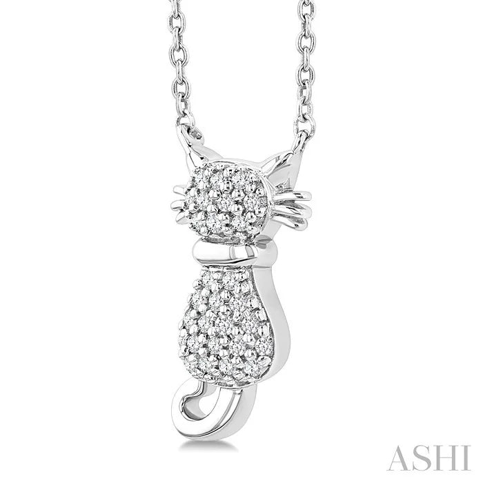Cat Petite Diamond Fashion Pendant